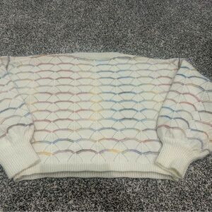 Debut Balloon Sleeve Colorful Sweater